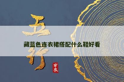 藏蓝色连衣裙搭配什么鞋好看 藏蓝色连衣裙搭配什么鞋好看