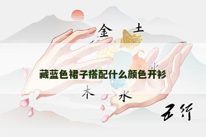 藏蓝色裙子搭配什么颜色开衫