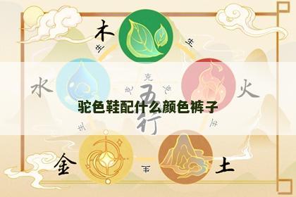 驼色鞋配什么颜色裤子 驼色鞋配什么颜色裤子