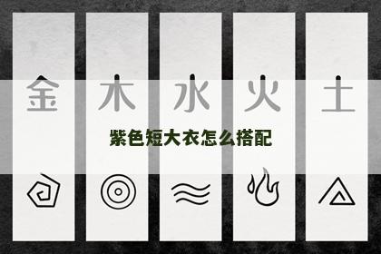 紫色短大衣怎么搭配