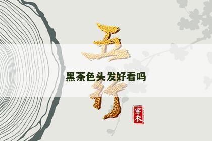 黑茶色头发好看吗