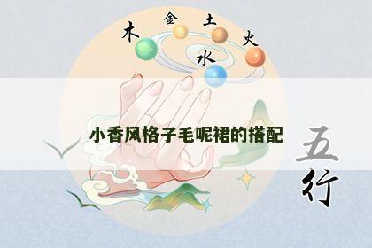 小香风格子毛呢裙的搭配