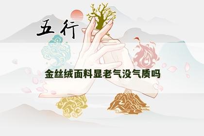 金丝绒面料显老气没气质吗
