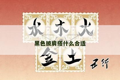黑色披肩搭什么合适