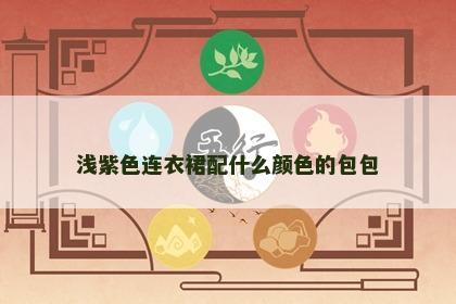 浅紫色连衣裙配什么颜色的包包