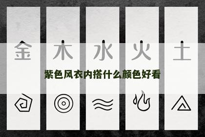 紫色风衣内搭什么颜色好看 紫色风衣内搭什么颜色好看