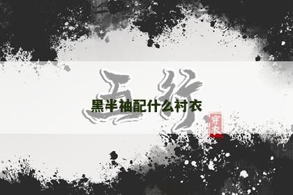 黑半袖配什么衬衣