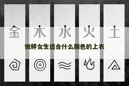 微胖女生适合什么颜色的上衣 微胖女生适合什么颜色的上衣