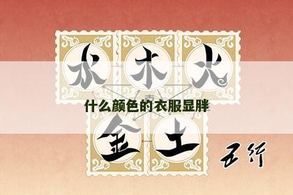 什么颜色的衣服显胖 什么颜色的衣服显胖