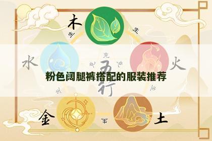 粉色阔腿裤搭配的服装推荐